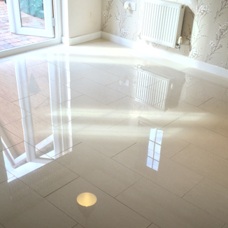 Tiled living area